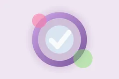 The transparent ring graphic flattened onto a pale violet background