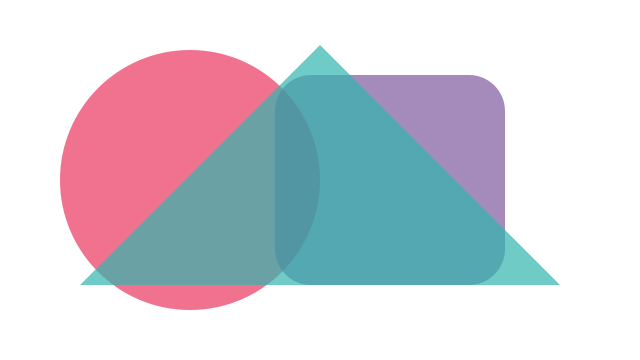 Transparent test graphic rebuilt from its colour and alpha channels