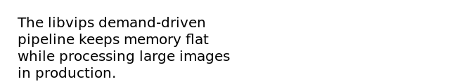 A long sentence wrapped to a 320-pixel width inside the transparent canvas